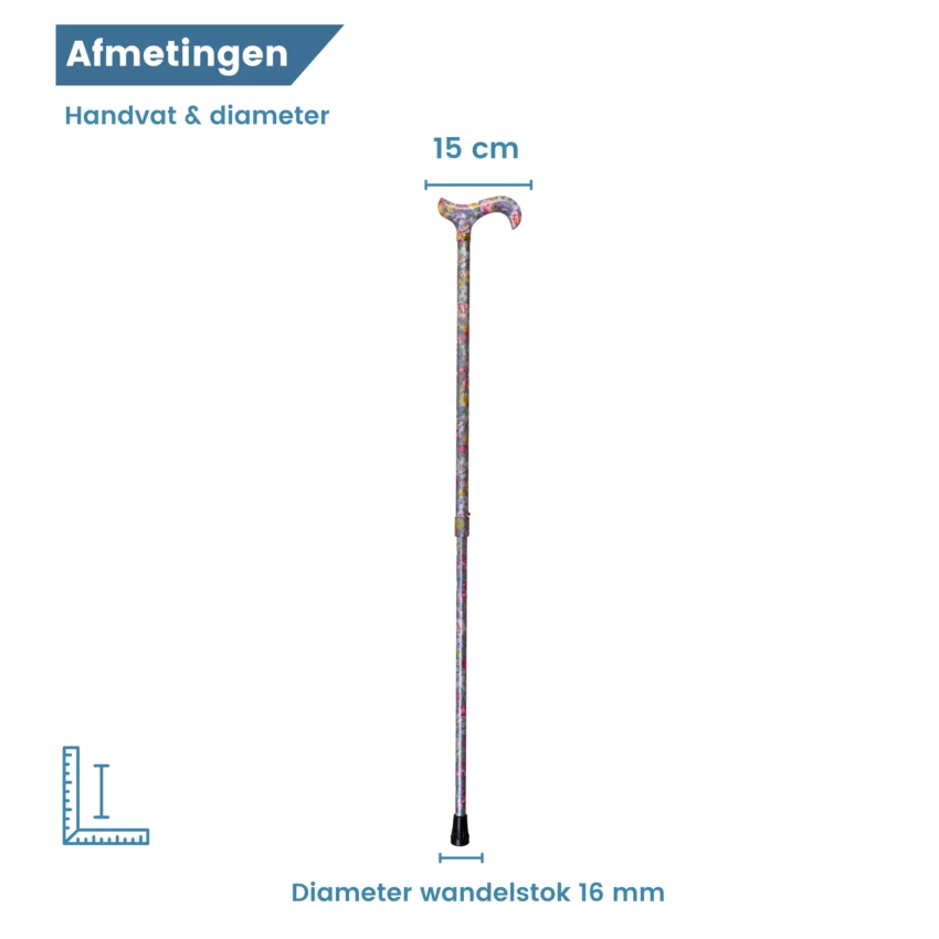 Ausziehbarer Gehstock, Durchmesser, Farbe: Lavendel
