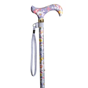 Stock-Handschlaufe in Lila mit Wanderstock