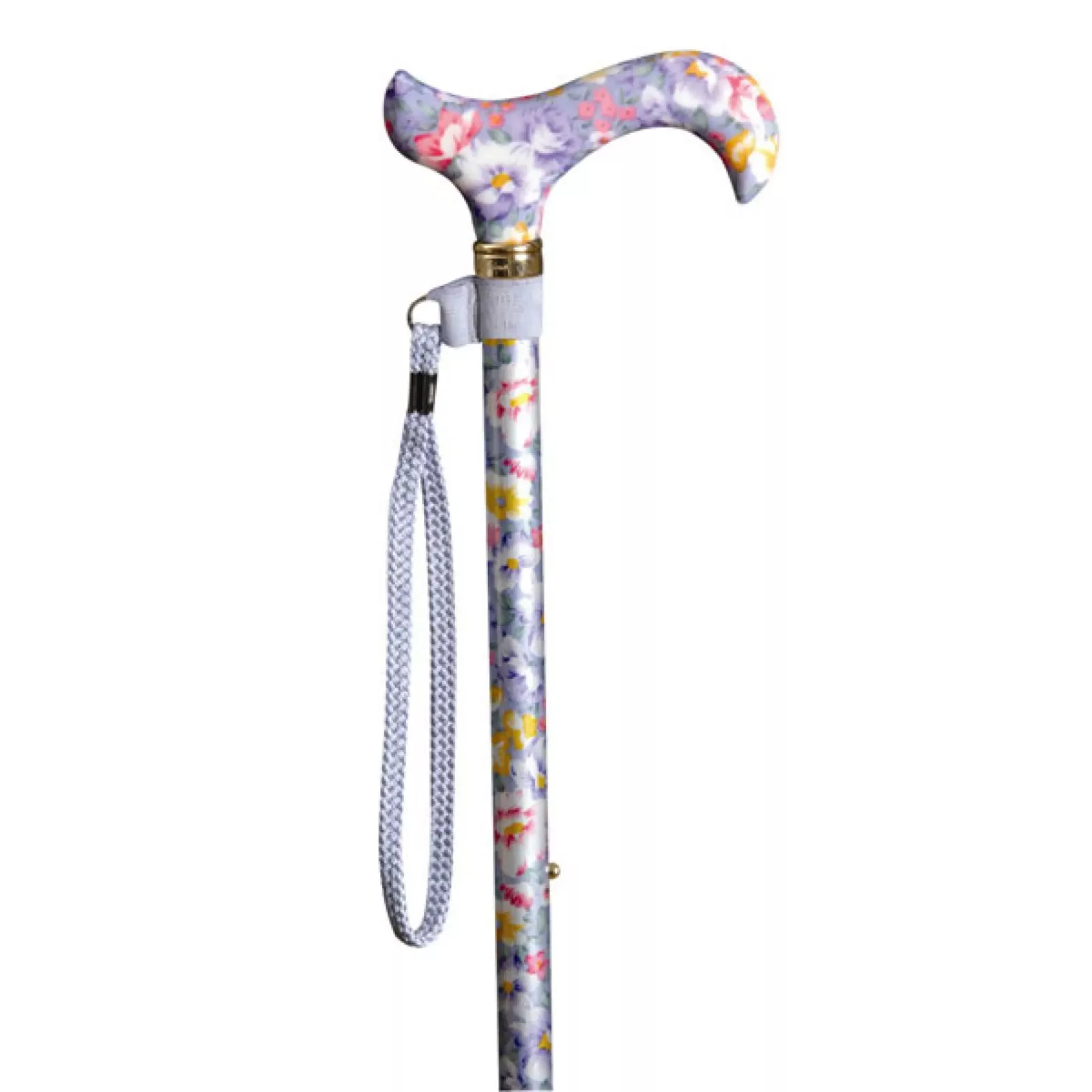 Stock-Handschlaufe in Lila mit Wanderstock