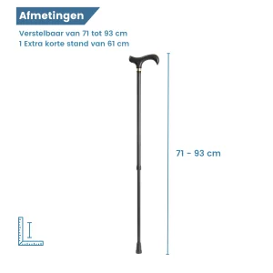 Maße des Wanderstocks