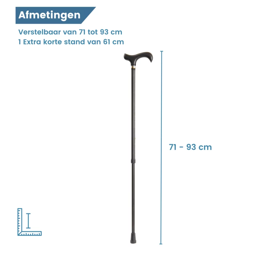 Maße des Wanderstocks