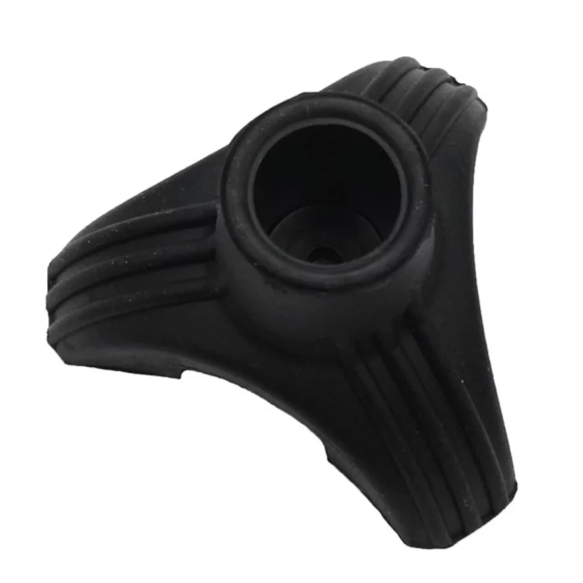 Stock-Gummipuffer schwarz 19 mm, Draufsicht