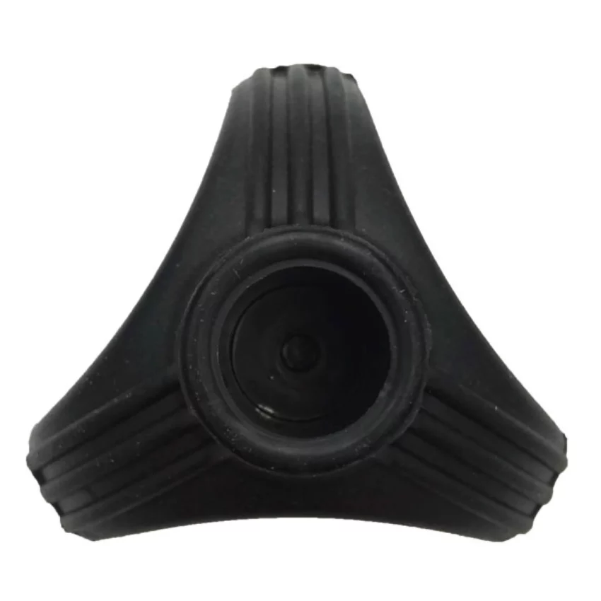 Draufsicht auf den Stock-Gummipuffer-Kopf Typ T 16 mm