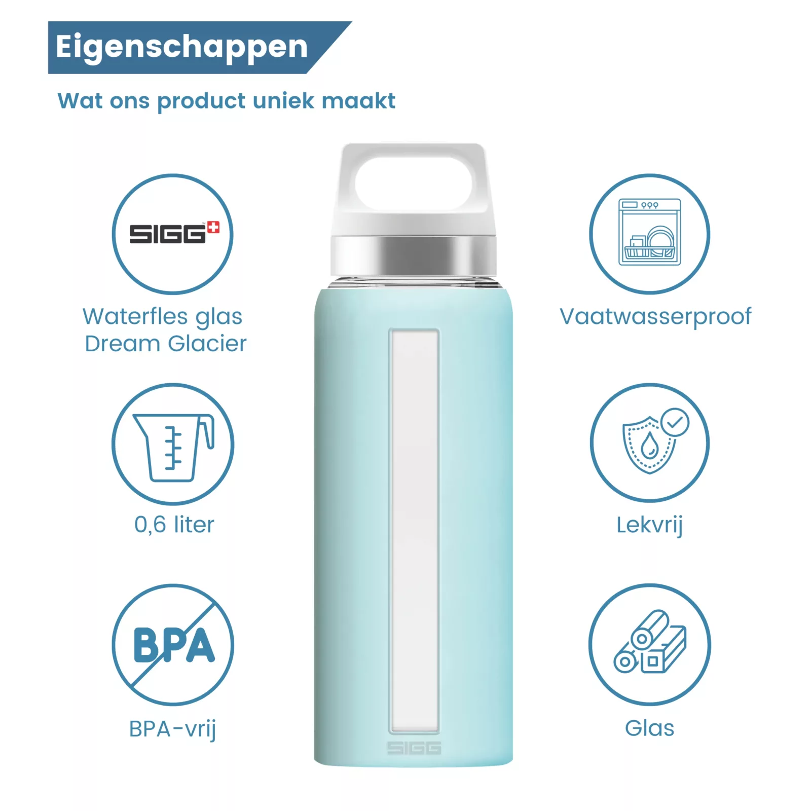 Wasserflasche „Glacier Scarlet“ – Eigenschaften