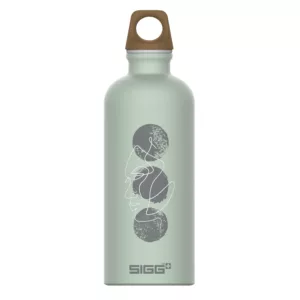 Wasserflasche Traveller MyPlanet Repeat grün Vorderseite