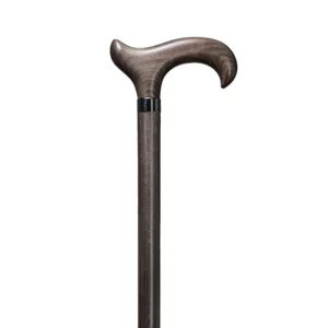 XL Gehstock aus Buchenholz, platinagrau
