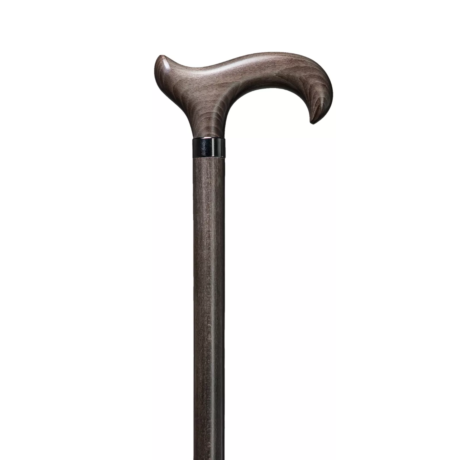 XL Gehstock aus Buchenholz, platinagrau